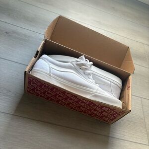 Vans All-White Canvas Sneakers